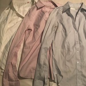 3 button down shirts from Uniqlo